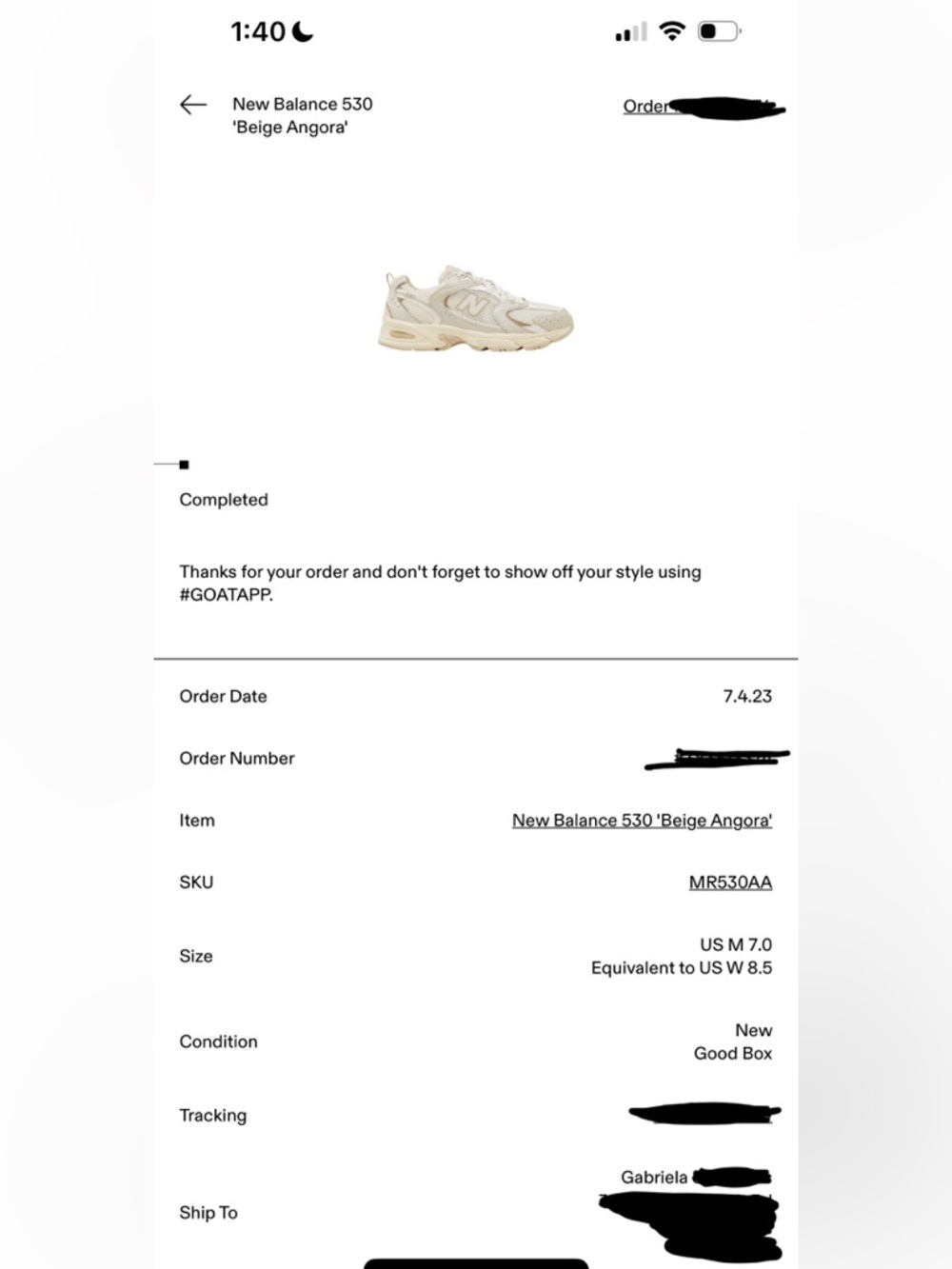New Balance 530s sneakers “Beige Angora” - Picture 15 of 15